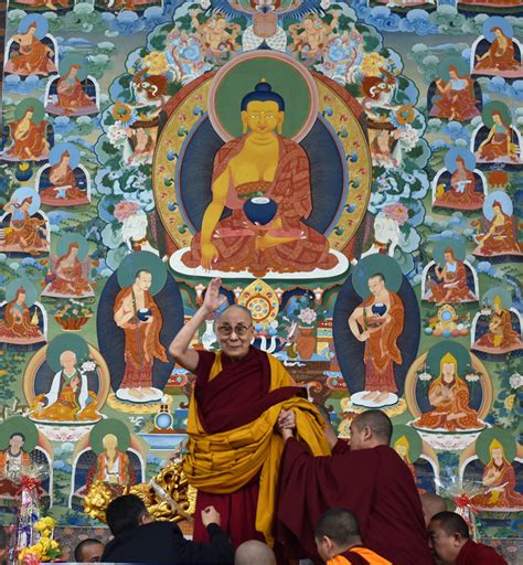 His Holiness The Dalai Lama Confers Avalokiteshvara Empowerment In Bodh