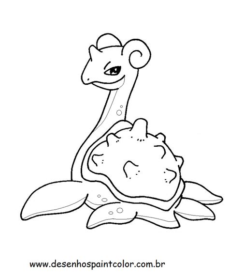 Lapras Pokemon Coloring Page