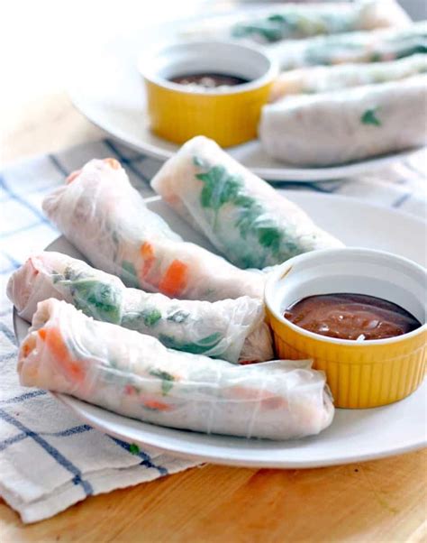 Mix the shrimp and following six ingredients together. Vietnamese Shrimp Spring Rolls with Spicy Hoisin Peanut ...