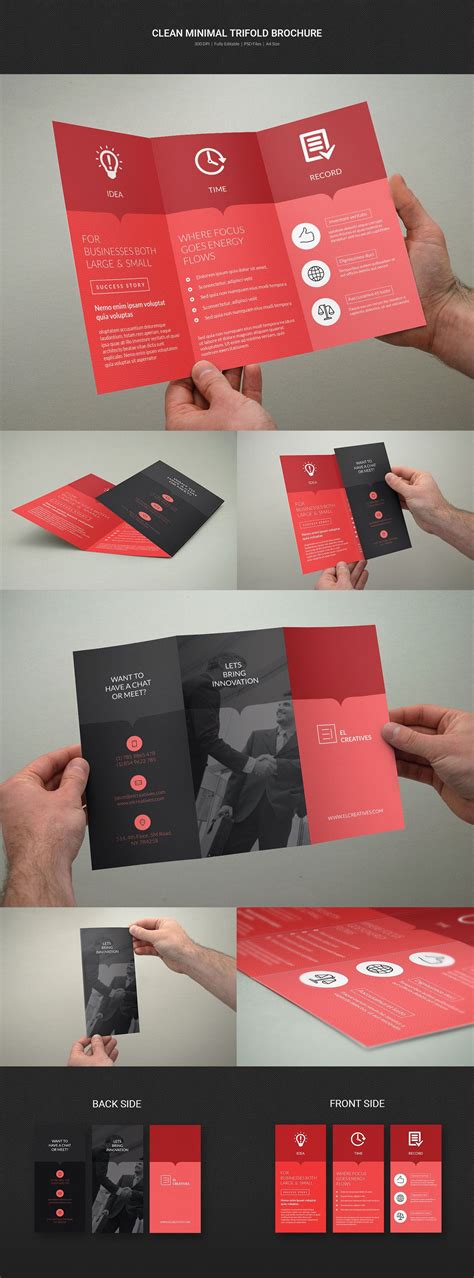 Clean Minimal Trifold Brochure on Behance You're welcome to my gig! I have 8+ years of … in 2021 ...