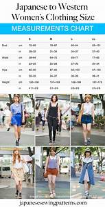 Japanese Sewing Patterns Japanese Clothing Size Conversion Chart To