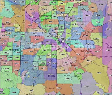Dallas County Zip Code Map Map Of Zip Codes Images And Photos Finder