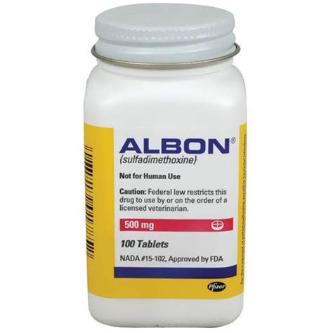 Treatment for coccidiosis for goats. Albon Tablets 500mg (100 Tabs)