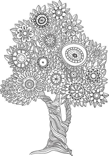 Trees Coloring Pages For Adults