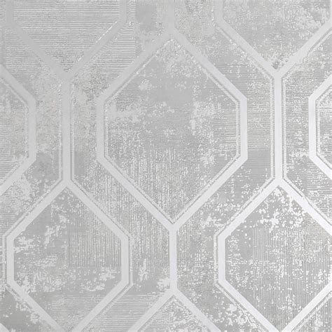 Sample Armature Geo Grey And Silver Wallpaper From The Capsule