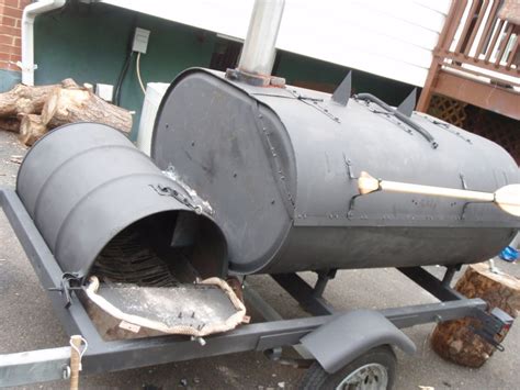 Adding a personal touch and a conversational piece like a diy. homemade grills and smokers | Homemade Smoker Trailer ...