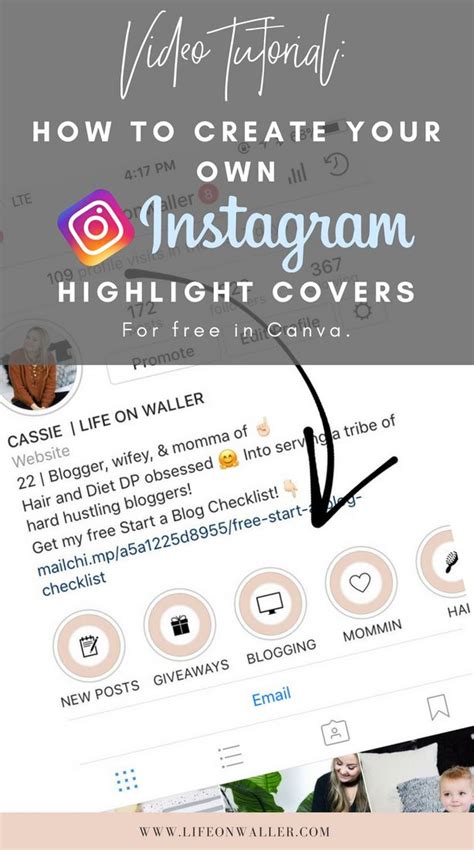 Video Tutorial How To Create Instagram Highlight Covers For Free In
