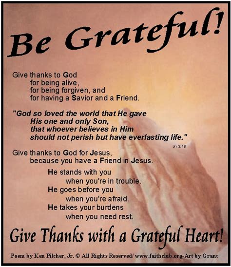Be Grateful Christian Poemalways Have Gratitudethankful To God Motivational And