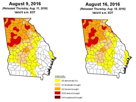 Drought Severity Lessens In Two Northeast Georgia Count