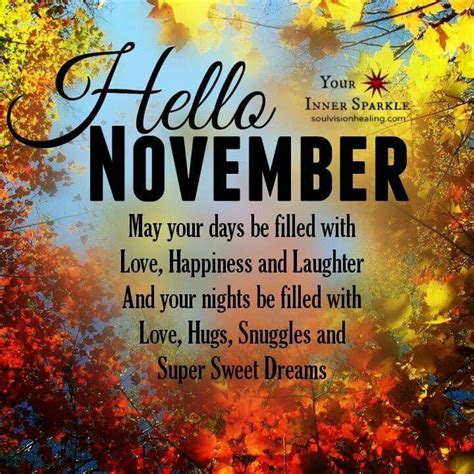 You're getting to know who the great chefs are through their books. Hello November | Hello november, November quotes, New month wishes