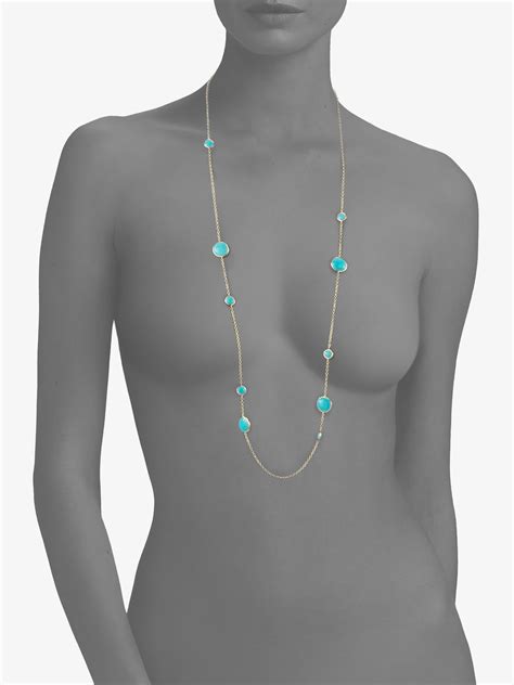 Ippolita Turquoise 18K Yellow Gold Necklace In Metallic Lyst