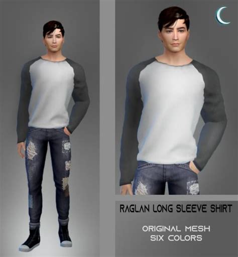 Sims 4 Cc Long Sleeve Shirt Mediafire Sims 4 Clothing Sims 4