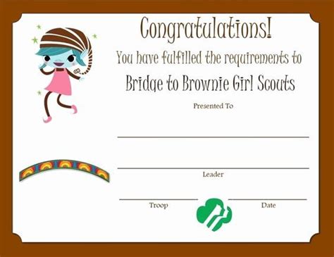 Free Printable Bridging Certificates