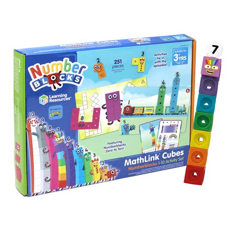 Buy Learning Resources Lsp0949 Uk Mathlink Cubes Numberblocks 1 10 Activity Set Early Years