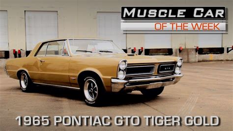 1965 Pontiac Gto Tiger Gold 389 4 Speed Muscle Car Of The Week Video