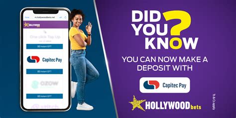 Deposit Money Into Your Hollywoodbets Account With Capitec Pay