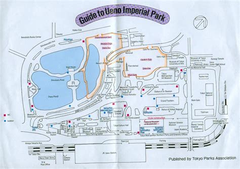 Cultural facilities such as the tokyo national museum, the national museum of western art, the national science museum, and the ueno zoological garden are centrally located. Ueno Park Map - Ueno park • mappery