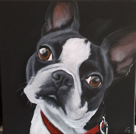 Boston Terrier Art Cute Dogs And Puppies Baby Dogs Pet Dogs Boston