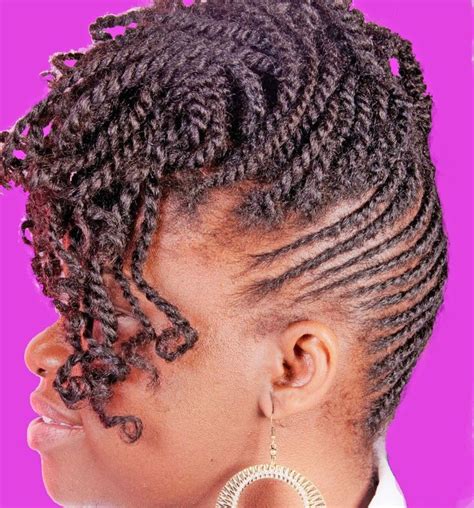 Flat Twist Updo With Twisted Front Natural Hair Twists Natural Hair