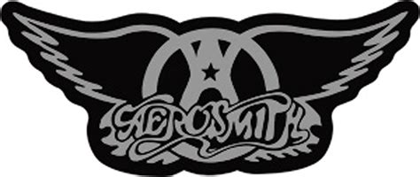 Officially Licensed Aerosmith Winged Logo Sticker Chrome