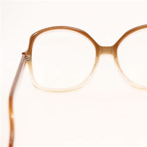 80s Geek Eyeglasses Ombre Glasses Brown Eyewear Liberty Etsy