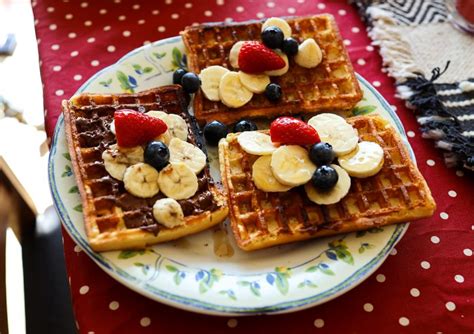 Waffeln mit Obst Rezept