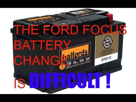Unusually Difficult - How to Change the Start/Stop Battery on a Ford