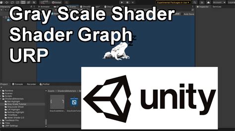 Making A Gray Scale Shader In Unity Using Shader Graph For Urp April