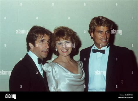 Marion Ross With Henry Winkler And Ted Mcginleycredit Image © Alan Hunterglobe Photos