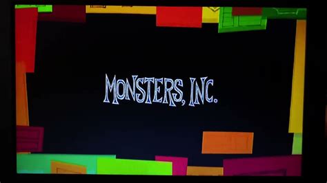Opening To Monsters Inc 2002 Dvd Disc 1feature Film Fullscreen