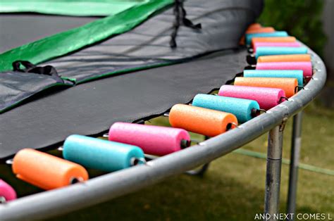 The Best Pool Noodle Trampoline Safety Hack And Next Comes L Hyperlexia Resources