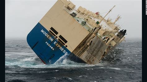 Listing Cargo Ship Towed From French Coast Cnn