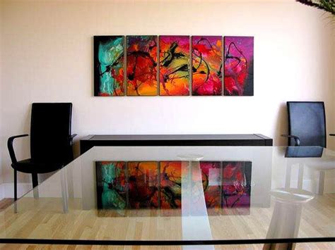 Surrounding yourself with recent work that. Modern abstract paintings - Contemporary - Home Office ...