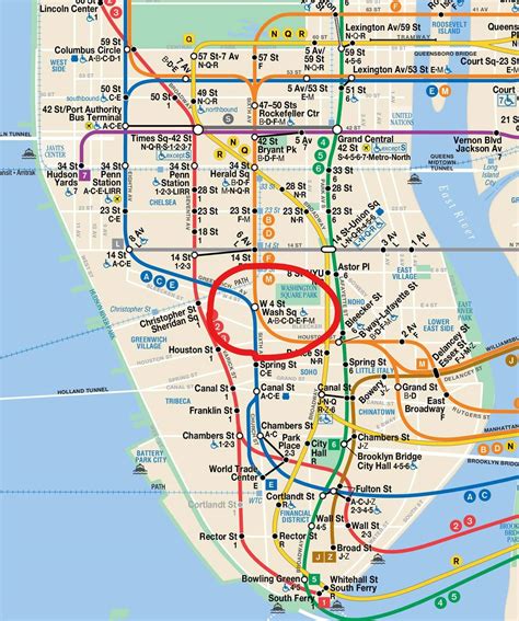 New York Subway Diagram