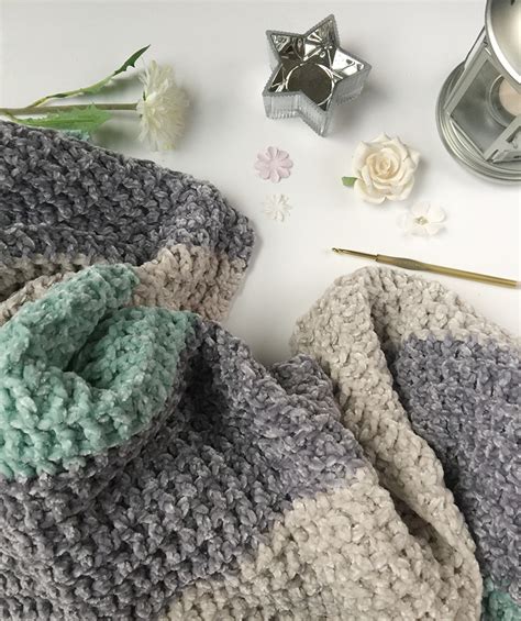 Bernat Velvet Yarn Patterns Textured Baby Blanket Craft Mart