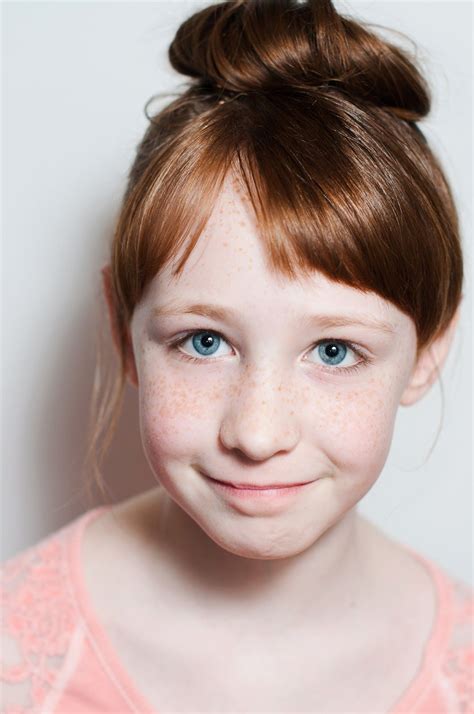 Eugene Oregon Headshots Girl Head Shot Girl With Freckles High Key Portraits Jessica Coleman