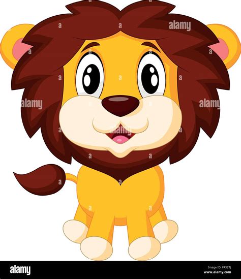 Cute Lion Cartoon Stock Vector Image And Art Alamy
