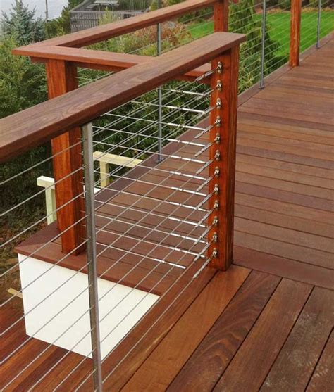 Feeney Cable Rail For Wood Deck Railing With Quick Connect Surface