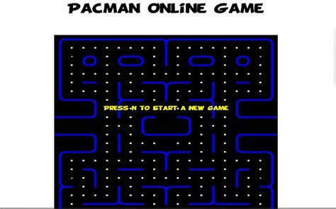 In this game, you take control of our hero pacman. Pacman Online Game - Chrome Web Store
