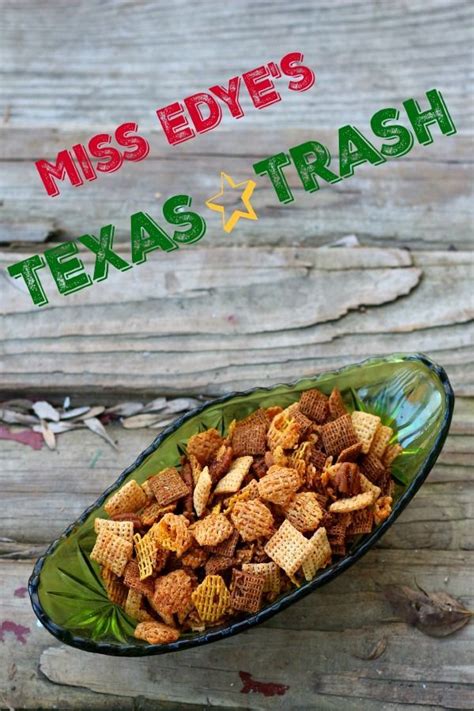 What on earth is it and why would i want to eat it, you might say. Miss Edye's Texas Trash | Recipe | This Grandma Is Fun! | Texas trash, Chex mix recipes, Popcorn ...
