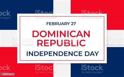 Dominican Republic Independence Day Typography Poster National Holiday Celebrated On February 27