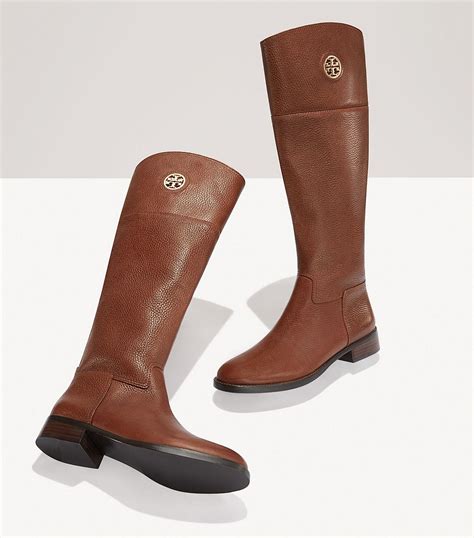 Lyst Tory Burch Junction Riding Boot In Brown