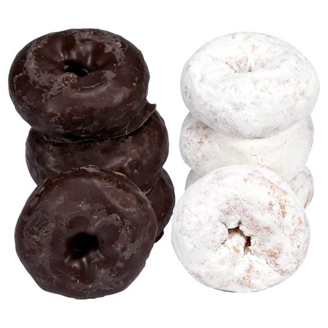 Great Value Donut Variety Frosted Chocolate And Powdered Sugar 22 Oz