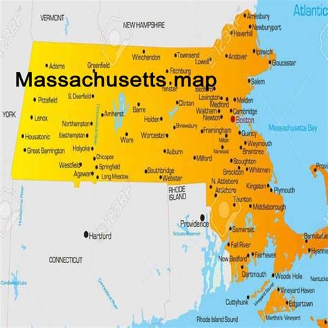 Massachusetts Map Map Of Massachusetts Map Of Massachusetts Usa