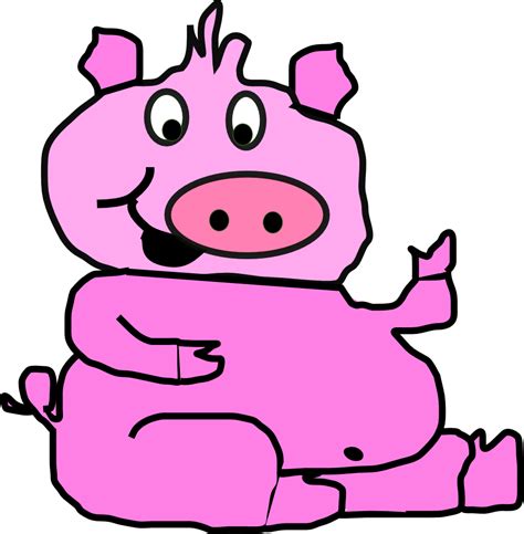 Onlinelabels Clip Art Pink Pig