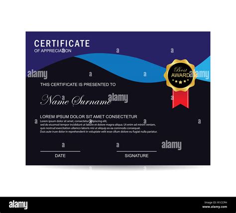 Modern Certificate Template And More Background Use Stock Photo Alamy