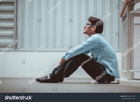Sad Man Sitting On Floor Images Stock Photos And Vectors Shutterstock