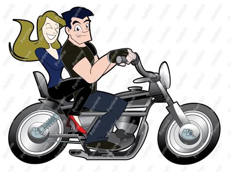 Two People On A Motorcycle Clipart Clipground