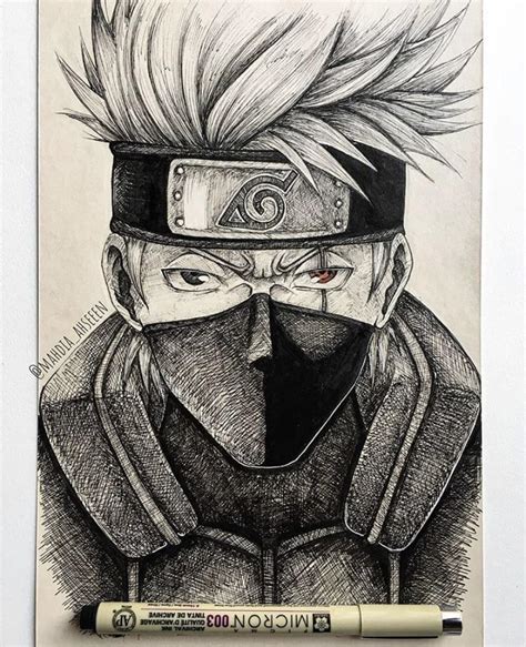 My Drawing Of Kakashi Hatake Whom I Love To Death Naruto