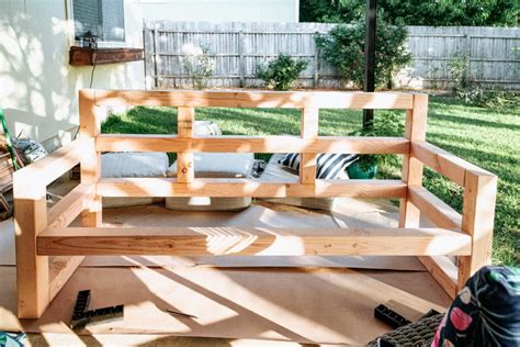 How To Build A Diy Outdoor Sofa Love And Renovations